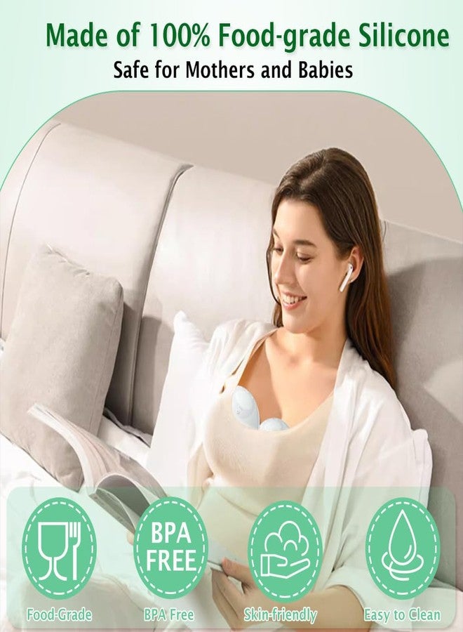 IVARONAL 2pcs Duckbill Valves and 2pcs Pump Seals Diaphragm Compatible with Elvie Breast Pump, Replace for Elvie Pump Valves and Diaphragm, Pump Seal Used for Original Flange, Not Original Parts - Image 4